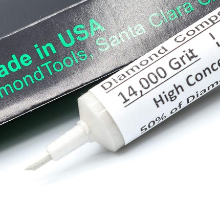 TechDiamondTools Diamond Lapidary Paste 5 Gram Syringe, 50% Concentration of Diamond Powder, 14,000 grit / 0-1 microns, 14,000 grit / 0-1 micron