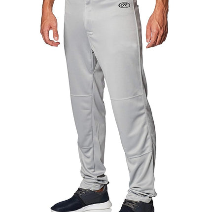 Rawlings Launch Series Baseball Pants | Full Length & Jogger Fit Options | Solid Colors | Adult Sizes Grey