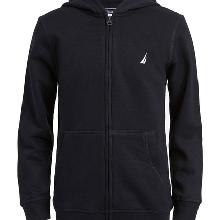 Nautica Boys' Long Sleeve Fleece Full Zip Jacket, 