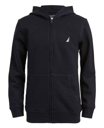 Nautica Boys' Long Sleeve Fleece Full Zip Jacket, 