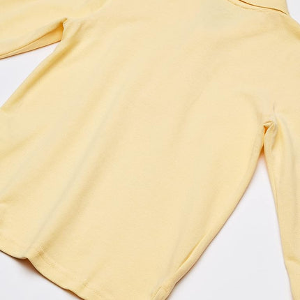 The Children's Place Boys Long Sleeve Pique Polo, New Yellow Single, 10-12