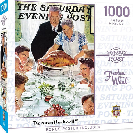 Baby Fanatics 72067: Saturday Evening Post - Freedom from Want 1000Pc Puzzle