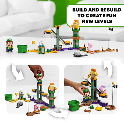 LEGO Super Mario Adventures with Luigi Starter Course Toy for Kids, Interactive Figure and Buildable Game Set, Girls & Boys Gifts Age 6 Plus, Creative Toys 71387