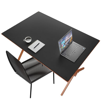 Vyaaa Leather Desk Mat, 160 x 80cm Dual Sided Leat
