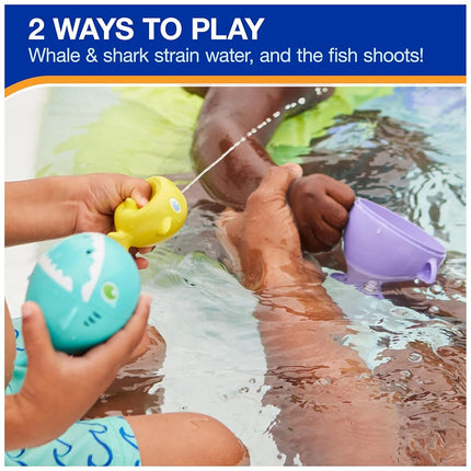 SwimWays Nesting Fish Water Toy, Kids Pool Accessories & Swimming Pool Toys, 3-in-1 Fish-Themed Pool Toys for Kids Ages 3 & Up