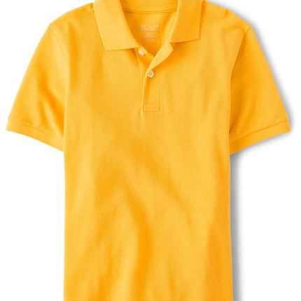 Polo piqué uniforme garçon The Children's Place, jaune crayon, 16