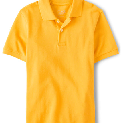 The Children's Place Boys' Uniform Pique Polo, Yel