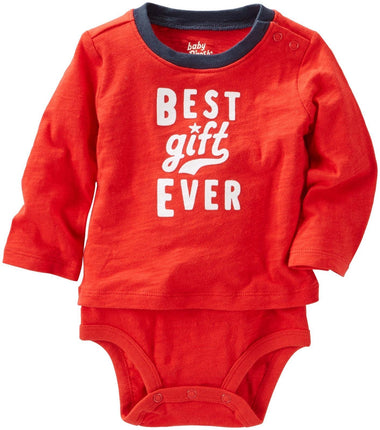 OshKosh B'Gosh Baby Holiday Bodysuit,Red,6M