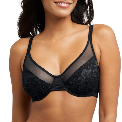 Bali Women's One Smooth U Lace Minimizer Bra, Unde