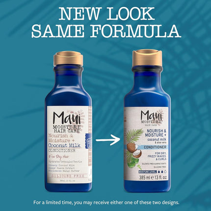 Maui Moisture Nourish & Moisture + Hydrating Coconut Milk Conditioner For Dry Hair 385mL