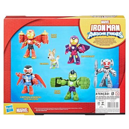 Marvel Iron Man and His Awesome Friends Iron Armor Figure Pack, Clip-On Armour Pieces, Poseable Collectable Toy, Superhero Role-Play Fun for Kids Fans