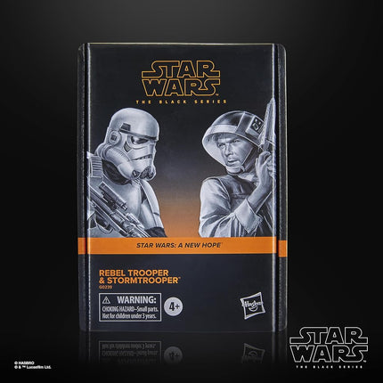 Star Wars Episode IV A New Hope The Black Series Rebel Trooper & Stormtrooper 6 Inch Action Figure Set - Factory Sealed Shop Stock Room Find