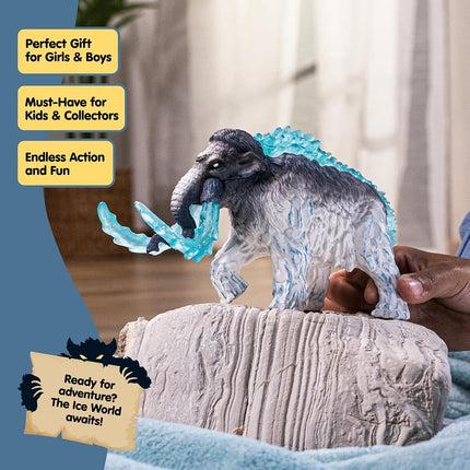 Schleich Eldrador - Frost Mammoth Toy Figurine - Kids Ages 7+ | 70829