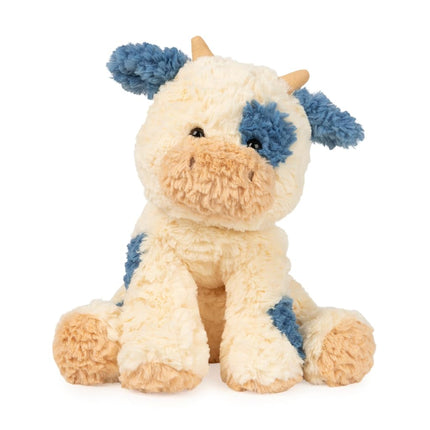 GUND Cozys Collection Cow, Stuffed Animal for Ages 0 and Up, Spring Decor Plush Toy, Cream/Blue, 10�