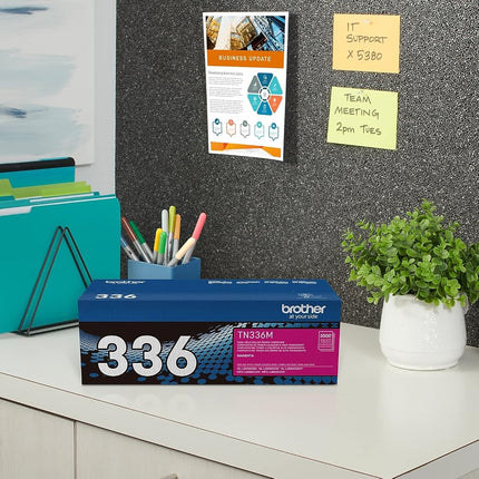 Brother TN-336M laser toner & cartridge - laser toner & cartridges (Magenta, Laser, Brother, HL-L8250CDN, HL-L8350CDW, HL-L8350CDWT, MFC-L8600CDW, MFC-L8850CDW, ISO/IEC 19798, Black)