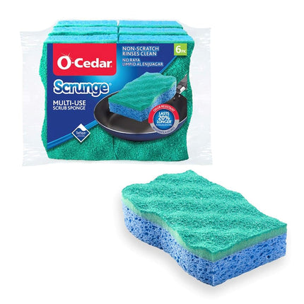 O-Cedar Scrunge Multi-Use (Pack of 6) Non-Scratch,