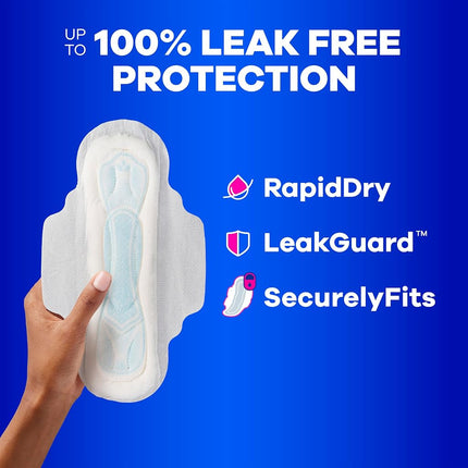 Always Maxi Size 2 Long Pads with Wings, Super Absorbency, Unscented, 60 Count, Packaging May Vary