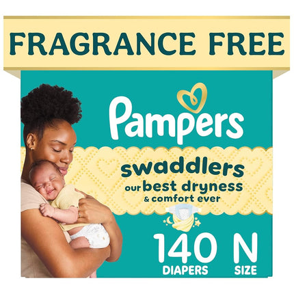 Diapers Newborn/Size 0 (< 10 lb), 140 Count - Pampers Swaddlers Disposable Baby Diapers, Enormous Pack