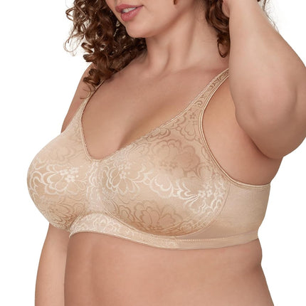 Playtex Womens 18-Hour Ultimate Lift Wireless Full-Coverage Bra, Single or 2-Pack, Nude, 44F
