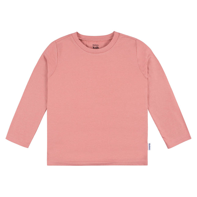 Gerber Baby Toddler 5-Pack Solid Long Sleeve T-Shirts Jersey 160 GSM, Pink, 12 Months