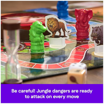 Spin Master Games, Jumanji 30th Anniversary Edition, The Classic Thrilling Adventure Family Board Game Based on the Action-Comedy Movie, Updated Jungle Challenges, 2-4 Players, for Ages 6 & Up