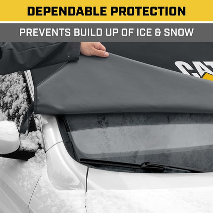 CAT Windshield Snow Cover, Toughest Car Frost Protector for Ice & Sleet, Weatherproof for Winter, Includes Magnetic Anti-Theft, Freeze Protector for Auto Car Truck Van SUV, Wide Size 78"x45" inch