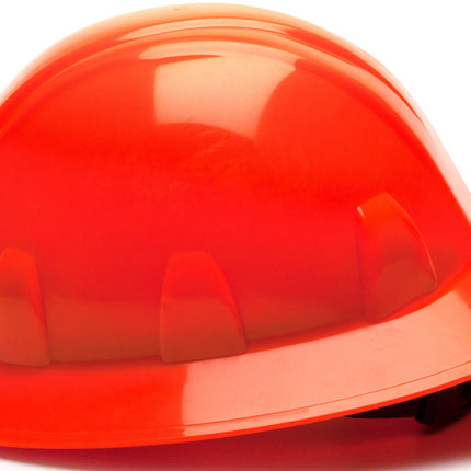 Pyramex SL Series Full Brim Hard Hat, 4-Point Ratchet Suspension, Red