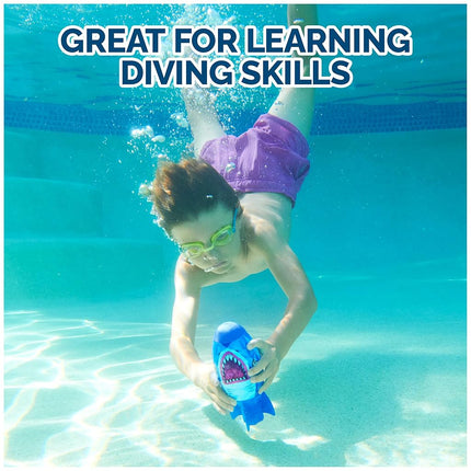 SwimWays Shark Rocket, Kids Pool Accessories & Torpedo Pool Toys, Water Rocket Outdoor Games for The Swimming Pool, Lake & Beach for Kids Ages 5 & Up
