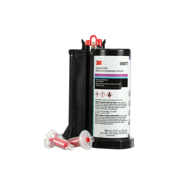 Mastic de carrosserie renforcé 3M, 05877, cartouche DMS de 276 mL