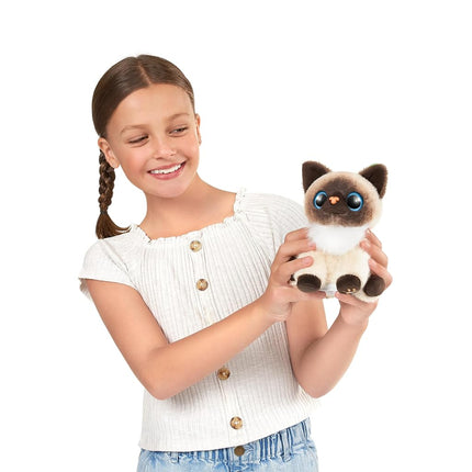 Pets Alive Smitten Kittens Mooloo, Surprise Kitten Plush, Ultra Soft Plushies, Interactive Toy Pets, Electronic Pet Kitten, Ages 3+ (Mooloo)