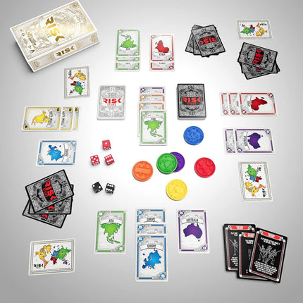 Hasbro Gaming Risk Strike Cards and Dice Game, Quick-Playing Strategy Card Game for 2-5 Players, 20 Min. Average, Family Games, Party Games