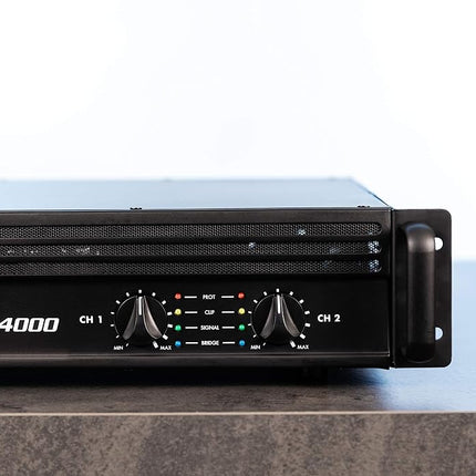 Gemini Sound XGA-4000 Class AB 2X 350W Pro-Grade DJ Amplifier - Rack Mount Powered Mixer Amplifier for Live Sound, Ideal for Mobile Rigs & Venue Setups