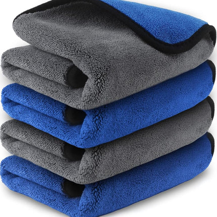 Airlab 4 x Professional 800GSM Microfibre Cloths, 