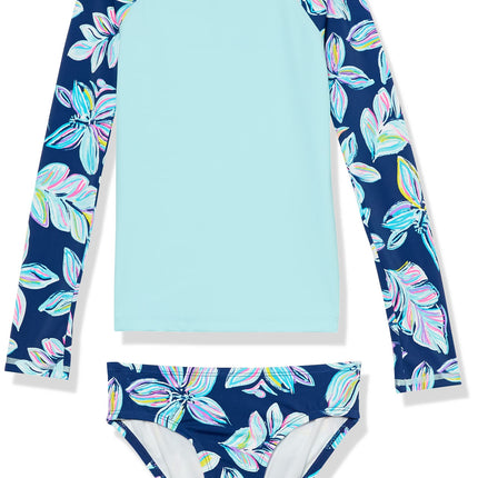 Kanu Surf Girls' Long Sleeve Rashguard UPF 50+ Two