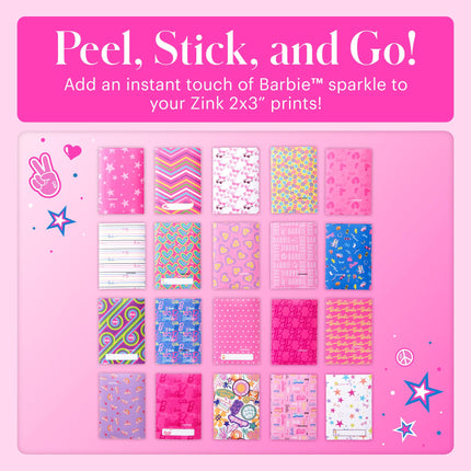 Kodak x Barbie Step Slim Wireless Instant Portable Photo Mobile Printer Gift Bundle (Signature Style)+ Barbie Camera Case, Photo Album, Sticker & Hanging Frames, 50 Stickers + Zink Paper (20 Sheets)
