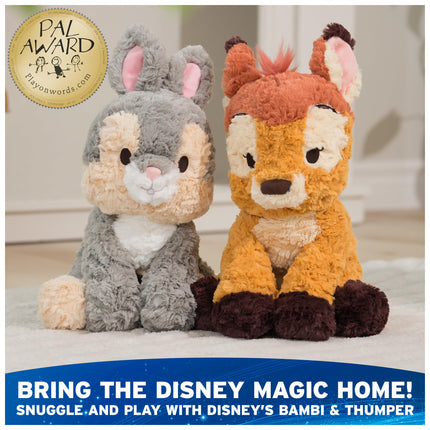GUND Disney Peluche oficial de Bambi, Colección Disney Cozys, Juguetes de Bambi, Peluche de ciervo para mayores de 1 año, Marrón, 25.4 cm