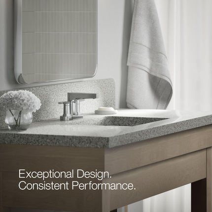 KOHLER 97031-4-CP Taut Centerset Bathroom Sink Faucet, Polished Chrome