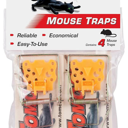 Tomcat Mouse Traps (Wooden), 4 Traps