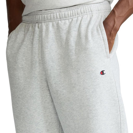 Champion Men's Powerblend Relaxed Bottom Fleece Pants, Oxford Gray, L