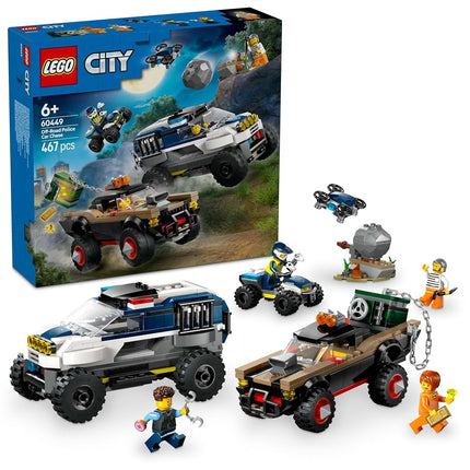 LEGO City Off-Road Police Car Chase Toy with 2 Tru