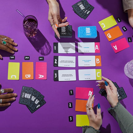 Hasbro Gaming Fork Milk Kidnap Game for Adults Only | an Adult Party Game of Questionable Choices | Ages 17+ | for 3 to 10 Players | Hilarious NSFW Card Games