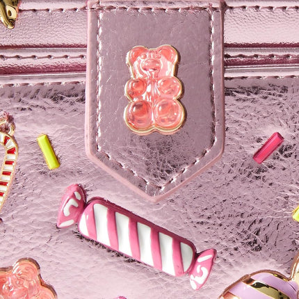 Betsey Johnson Candy Bifold Wallet, Pink, Pink, One Size