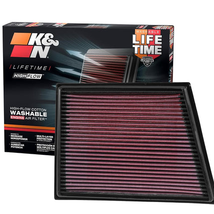 K&N Engine Air Filter: High Performance, Premium, Washable, Panel Filter: 2014-2019 (Active Tourer, Gran Tourer, X1, X2, Cooper, Cooper Clubman, Cooper Countryman, One), 33-3025