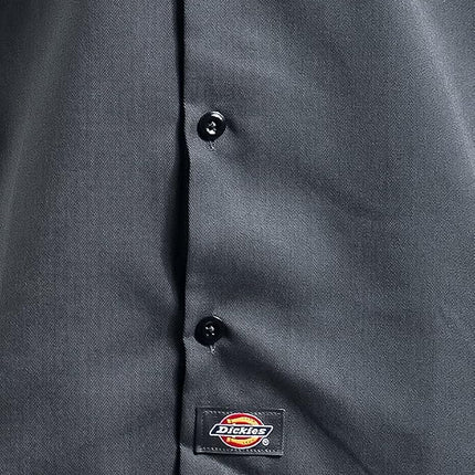Dickies Men's Short Sleeved Workwear Shirt, Grey (Charcoal Grey), S UK