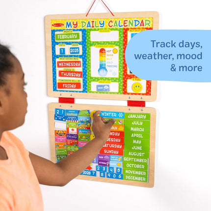 Melissa & Doug My Magnetic Daily Calendar, Seasonal & Religious (Daily Magnetic Calendar, Fabric-Hinged Dry-Erase Boards, 30.48 cm H x 40.005 cm W x 2.54 cm L)