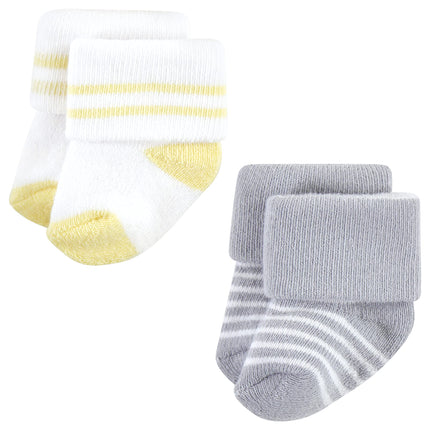 Hudson Baby Baby Girls' Cotton Rich Newborn and Terry Socks, Farm 12-pack, 6-12 Months
