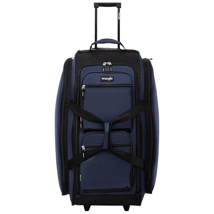 Wrangler Rolling Travel Duffel, Navy Blue, 30" Large