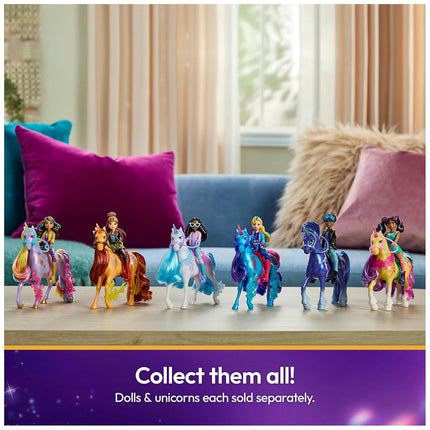 Unicorn Academy, Layla & Glacier Power of Friendship Set, Easter Gifts Idea, Dolls & Unicorn Toys, Includes Translucent Saddle & 2 Power Accessories, Metallic
