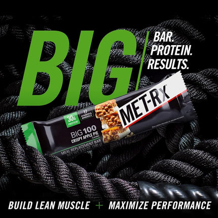 Met-RX Big 100 Colossal Bars, Apple Pie, 9-Piece
