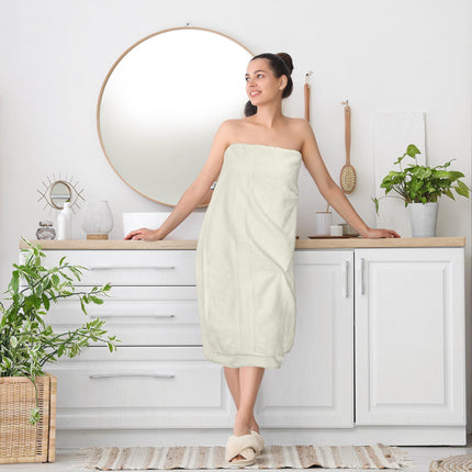 Utopia Towels - Sábana de baño de lujo jumbo (35 x 70 pulgadas) - 600 GSM 100% algodón hilado en anillos Toalla de baño extragrande altamente absorbente y de secado rápido - Toalla supersuave con calidad de hotel (marfil, paquete de 2)